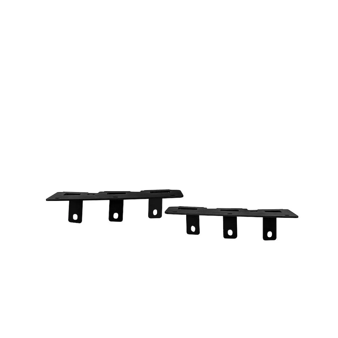 46730 – RIGID IND Driving/ Fog Light Mounting Bracket, Bolt On Bumper Mount Powder Coated Mounts Three SR-M Lights Bl...